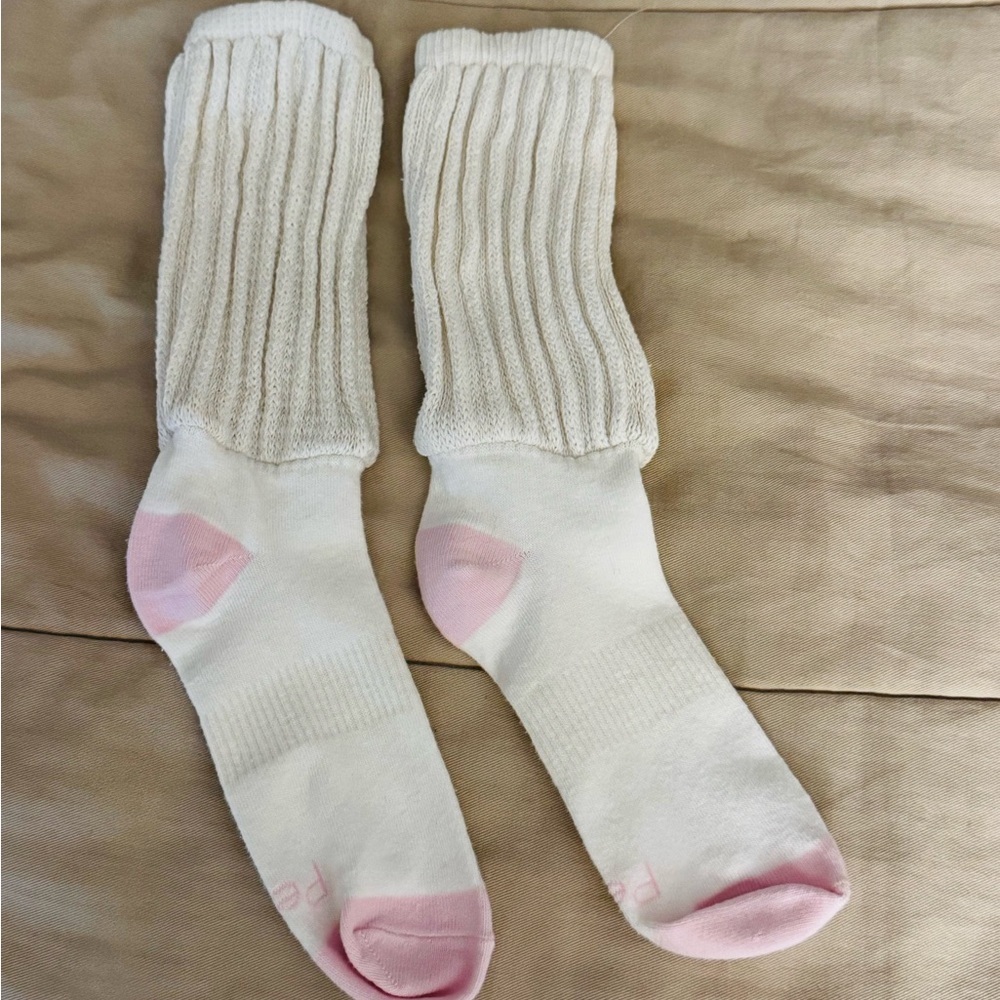Custom Peds vintage slouch socks retro hooters aerobic